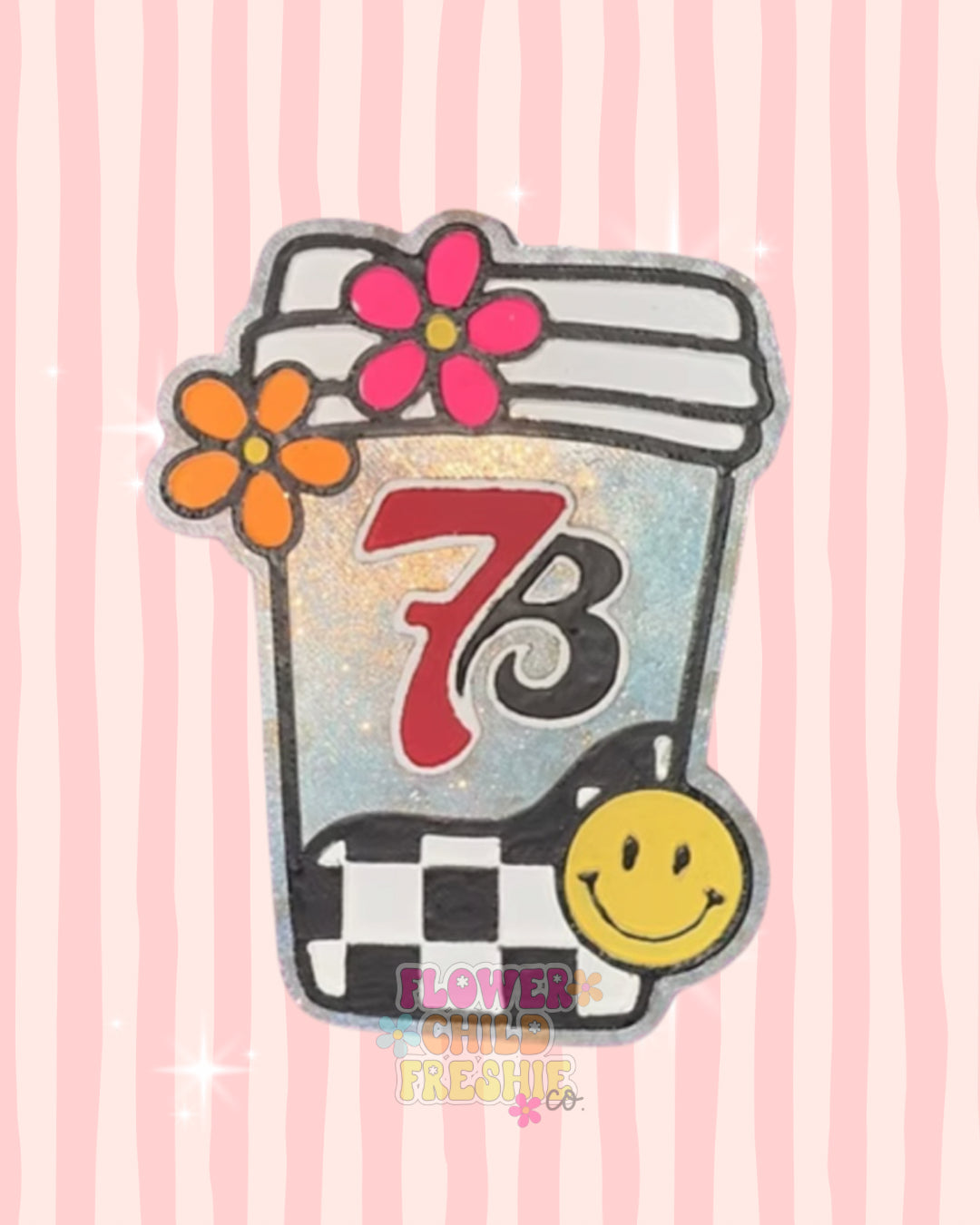 7Brew Checkered Cup