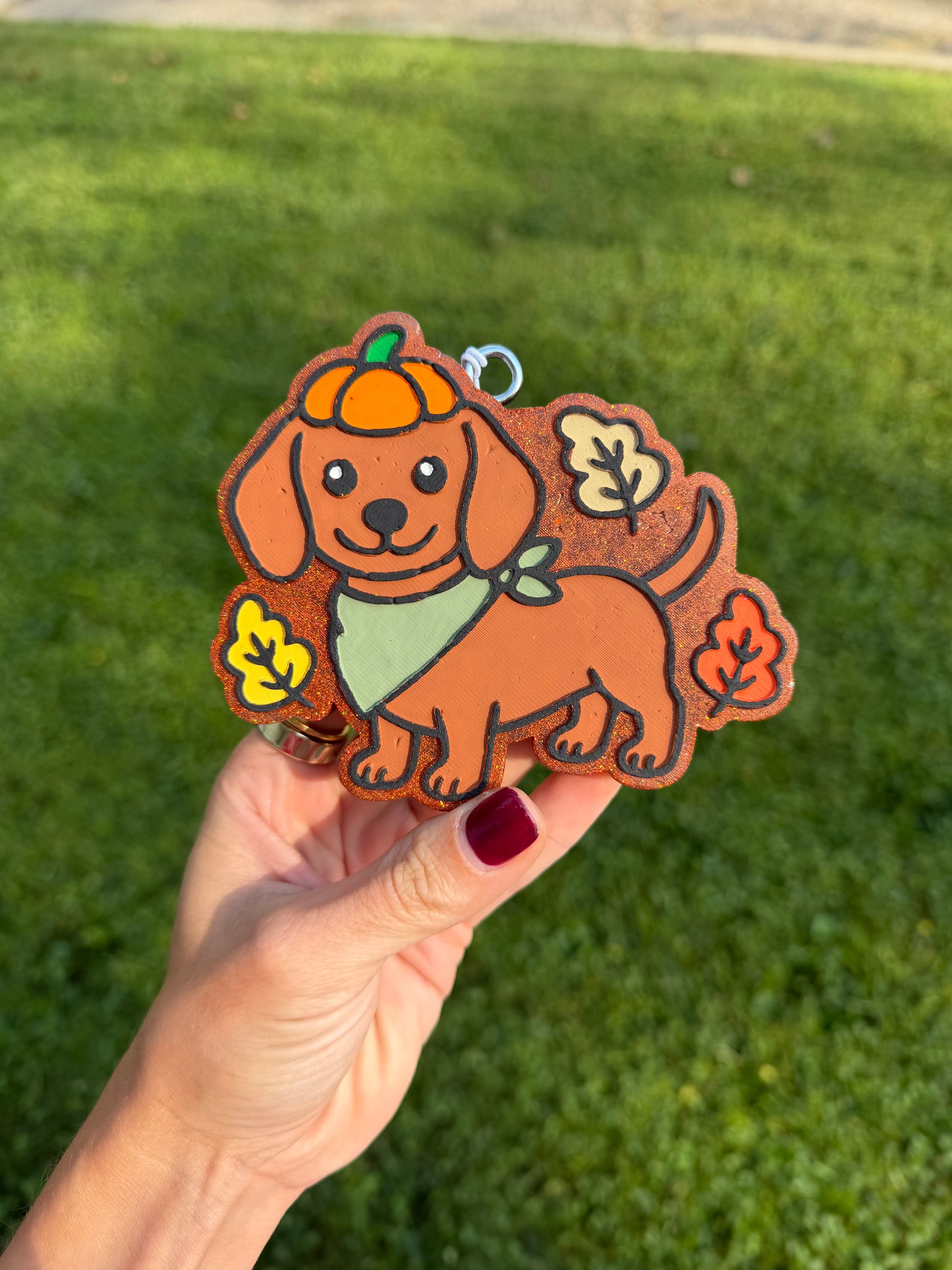 Fall Wiener Dog